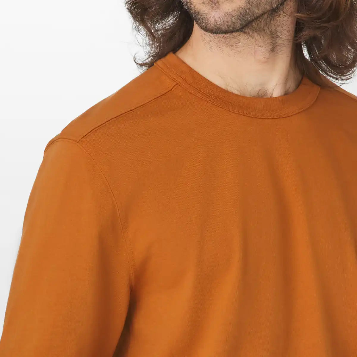 Danner 10.5oz Heavy Weight Long Sleeve Tee Glazed Ginger - Image 4