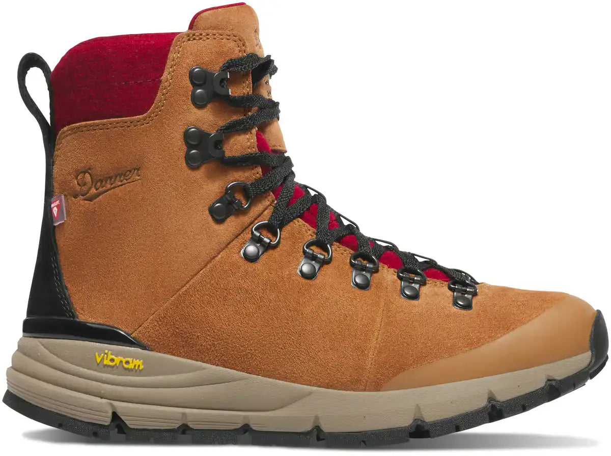 Arctic 600 Side-Zip 7 Brown/Red Felt 200G