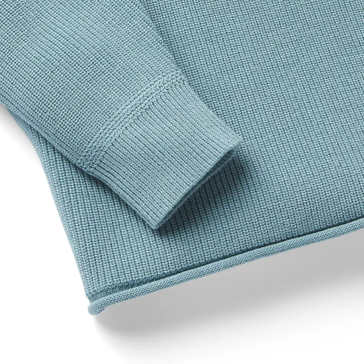 Women's DWR Wool/Cotton Sweater Stone Blue - Image 2