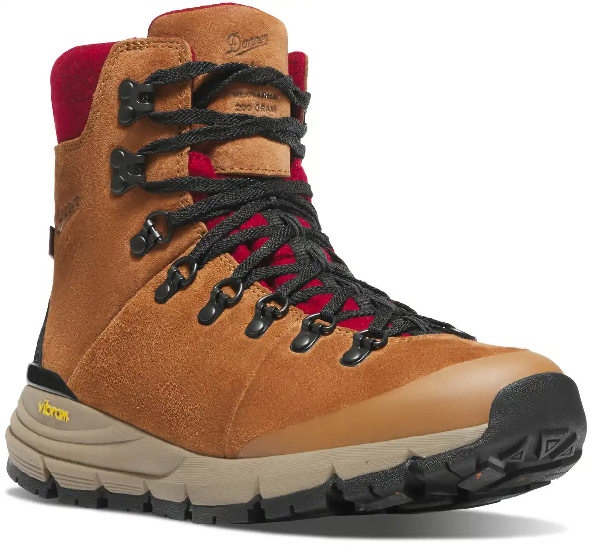 Arctic 600 Side-Zip 7 Brown/Red Felt 200G - Image 2
