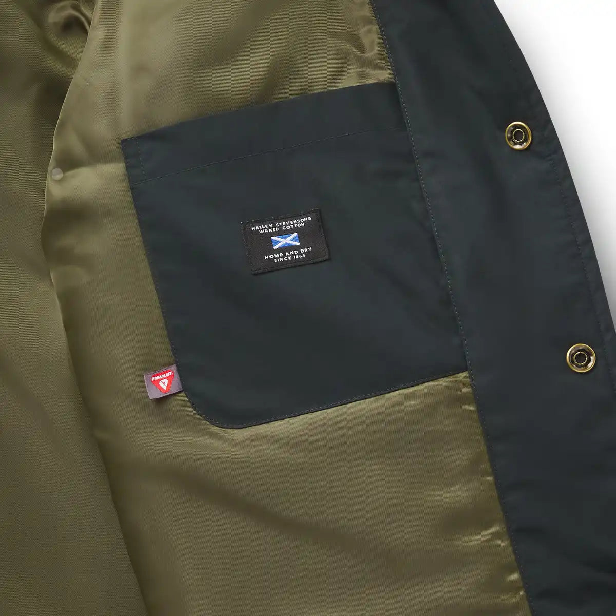 Men's Waxed Primaloft Coaches Jacket Navy - Image 4