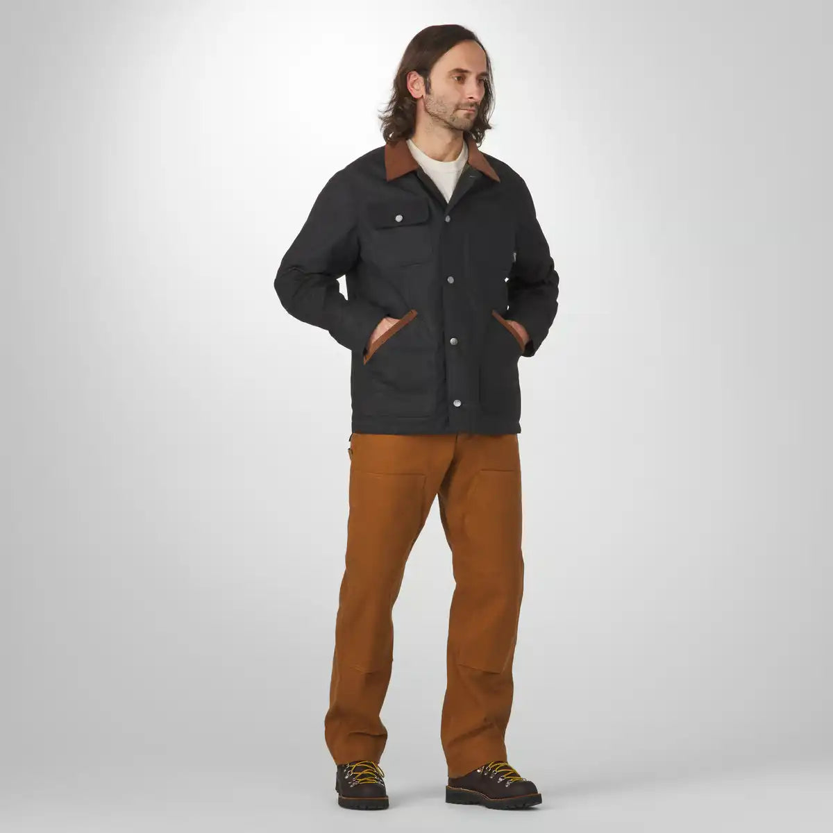 Danner Shipyard Waxed Jacket Black/Bison - Image 3