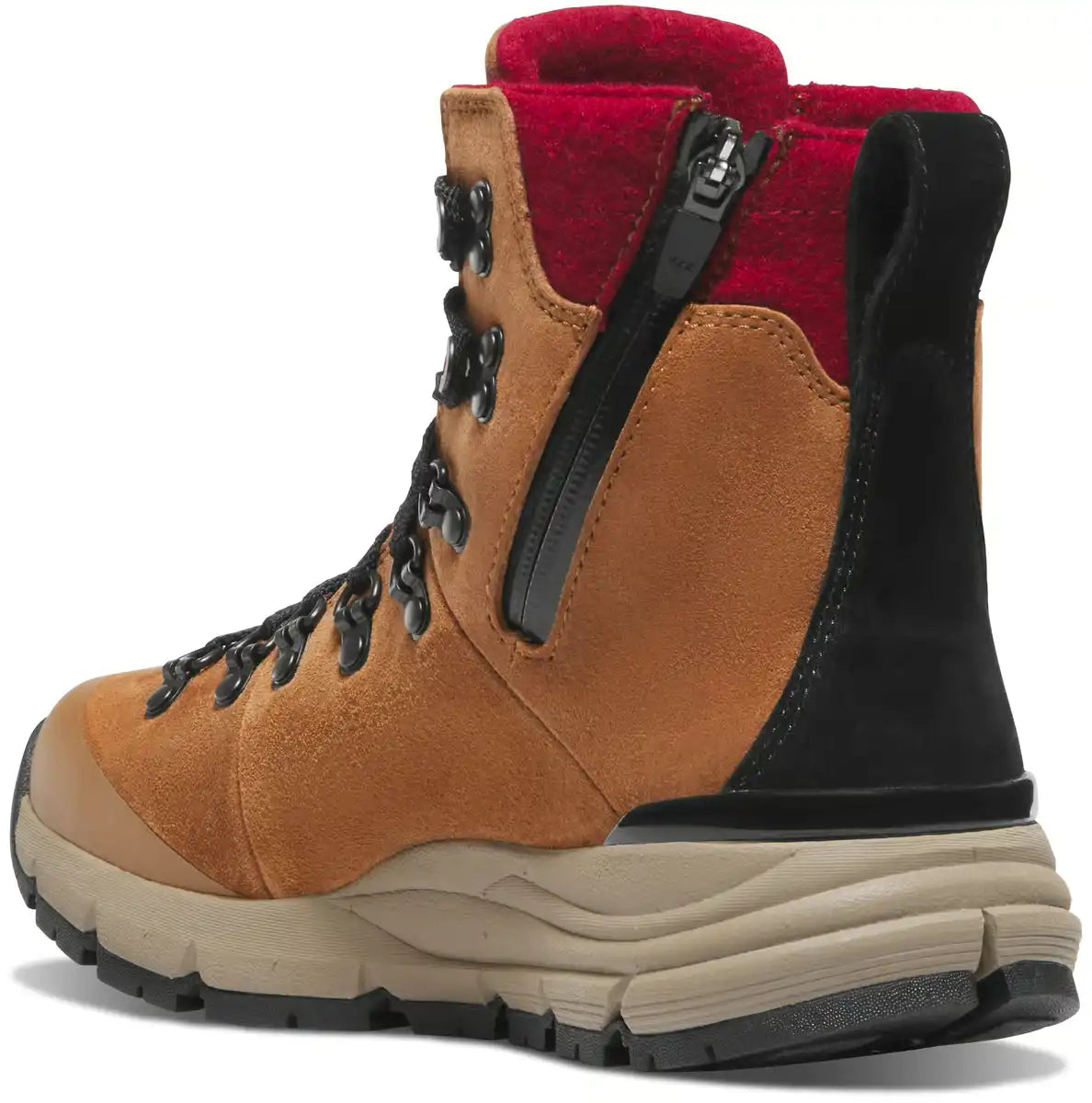 Arctic 600 Side-Zip 7 Brown/Red Felt 200G - Image 3